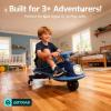 imageGotrax WG1 Electric Wiggle Car for Kids 12V Big Battery up to 120Min Playtime Music Speaker ampampRear Flash Wheels Battery Display ampamp Easy Assembly wPedal Throttle Crazy Cart Gift for Ages 3 132LbsBlue