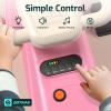 imageGotrax WG1 Electric Wiggle Car for Kids 12V Big Battery up to 120Min Playtime Music Speaker ampampRear Flash Wheels Battery Display ampamp Easy Assembly wPedal Throttle Crazy Cart Gift for Ages 3 132LbsPink