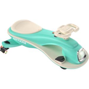 imageGotrax WG1 Electric Wiggle Car for Kids 12V Big Battery up to 120Min Playtime Music Speaker ampampRear Flash Wheels Battery Display ampamp Easy Assembly wPedal Throttle Crazy Cart Gift for Ages 3 132LbsTeal