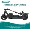 imageGotrax Electric Scooter Seat  Exclusive for Adult Scooter Models Eclipse ampamp Eclipse Ultra Adjustable Comfort with Shockproof Design Black Saddle 105