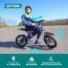 imageGotrax Astra Electric Dirt Bike 16quot Pneumatic Tires Max 16 Mile and 155Mph Speed Power by 300W Brushless Motor Dual Suspension ampamp Disc Brake Electric Dirt Motorcycle for 4767inch Height BlackBLACK