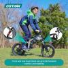 imageGotrax Astra Electric Dirt Bike 16quot Pneumatic Tires Max 16 Mile and 155Mph Speed Power by 300W Brushless Motor Dual Suspension ampamp Disc Brake Electric Dirt Motorcycle for 4767inch Height BlackBLACK
