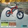 imageGotrax Astra Electric Dirt Bike 16quot Pneumatic Tires Max 16 Mile and 155Mph Speed Power by 300W Brushless Motor Dual Suspension ampamp Disc Brake Electric Dirt Motorcycle for 4767inch Height BlackRED