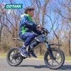 imageGotrax Astra Electric Dirt Bike 16quot Pneumatic Tires Max 16 Mile and 155Mph Speed Power by 300W Brushless Motor Dual Suspension ampamp Disc Brake Electric Dirt Motorcycle for 4767inch Height BlackBLACK