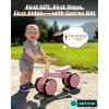 imageGotrax Baby Balance Bike 12 Years 7quot FrontampampRear Silent Wheels Sturdy Steel Frame 66 lbs Load Quick 2Min Assembly CPC Certified Comfortable Soft Seat Toddler Birthday Gift for BoysampampGirls BlackPink