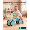 imageGotrax Baby Balance Bike 12 Years 7quot FrontampampRear Silent Wheels Sturdy Steel Frame 66 lbs Load Quick 2Min Assembly CPC Certified Comfortable Soft Seat Toddler Birthday Gift for BoysampampGirls BlackBlue