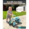 imageGotrax Baby Balance Bike 12 Years 7quot FrontampampRear Silent Wheels Sturdy Steel Frame 66 lbs Load Quick 2Min Assembly CPC Certified Comfortable Soft Seat Toddler Birthday Gift for BoysampampGirls BlackBlue