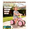 imageGotrax Baby Balance Bike 12 Years 7quot FrontampampRear Silent Wheels Sturdy Steel Frame 66 lbs Load Quick 2Min Assembly CPC Certified Comfortable Soft Seat Toddler Birthday Gift for BoysampampGirls BlackPink