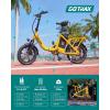 image:imageGotrax 16 Folding Electric Bike Max 28Miles RangePedalAssist amp Speed 155Mph Power by Peak 500W EBike with Removable Battery Suspension amp Adjustable Size Commuter Bicycle for AdultsTeensNephele Stepthru Yellow