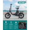 image:imageGotrax 16 Folding Electric Bike Max 28Miles RangePedalAssist amp Speed 155Mph Power by Peak 500W EBike with Removable Battery Suspension amp Adjustable Size Commuter Bicycle for AdultsTeensS4 Black