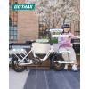 image:imageGotrax 16 Folding Electric Bike Max 28Miles RangePedalAssist amp Speed 155Mph Power by Peak 500W EBike with Removable Battery Suspension amp Adjustable Size Commuter Bicycle for AdultsTeensNephele Stepthru White