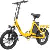 image:imageGotrax 16 Folding Electric Bike Max 28Miles RangePedalAssist amp Speed 155Mph Power by Peak 500W EBike with Removable Battery Suspension amp Adjustable Size Commuter Bicycle for AdultsTeensNephele Stepthru Yellow