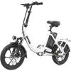 image:imageGotrax 16 Folding Electric Bike Max 28Miles RangePedalAssist amp Speed 155Mph Power by Peak 500W EBike with Removable Battery Suspension amp Adjustable Size Commuter Bicycle for AdultsTeensNephele Stepthru White