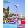 image:imageGotrax K03 Kick Scooter for Kids 5 LED Lighted Wheels and Adjustable Handlebars Lightweight Design and AntiSlip Deck Max Load 110 Lbs Kids Scooter for Boys amp Girls Ages 3 PinkPink