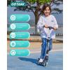 image:imageGotrax K03 Kick Scooter for Kids 5 LED Lighted Wheels and Adjustable Handlebars Lightweight Design and AntiSlip Deck Max Load 110 Lbs Kids Scooter for Boys amp Girls Ages 3 PinkBlack