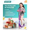 image:imageGotrax K03 Kick Scooter for Kids 5 LED Lighted Wheels and Adjustable Handlebars Lightweight Design and AntiSlip Deck Max Load 110 Lbs Kids Scooter for Boys amp Girls Ages 3 PinkPink