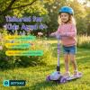 image:imageGotrax SK1 Foldable Electric Scooter for Kids 4 Full Body LED Light 90min Riding amp 5Mph Speed PushButton ThrottleampBattery Indicator 6 Wheelamp3 Adjustable Height 3 Wheel Escooter Gift PurpleViolet