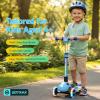 image:imageGotrax SK1 Foldable Electric Scooter for Kids 4 Full Body LED Light 90min Riding amp 5Mph Speed PushButton ThrottleampBattery Indicator 6 Wheelamp3 Adjustable Height 3 Wheel Escooter Gift PurpleBlue