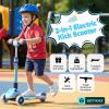 image:imageGotrax SK1 Foldable Electric Scooter for Kids 4 Full Body LED Light 90min Riding amp 5Mph Speed PushButton ThrottleampBattery Indicator 6 Wheelamp3 Adjustable Height 3 Wheel Escooter Gift PurpleBlue