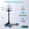 image:imageGotrax SK1 Foldable Electric Scooter for Kids 4 Full Body LED Light 90min Riding amp 5Mph Speed PushButton ThrottleampBattery Indicator 6 Wheelamp3 Adjustable Height 3 Wheel Escooter Gift PurpleBlack