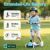 image:imageGotrax SK1 Foldable Electric Scooter for Kids 4 Full Body LED Light 90min Riding amp 5Mph Speed PushButton ThrottleampBattery Indicator 6 Wheelamp3 Adjustable Height 3 Wheel Escooter Gift PurpleBlue