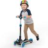 image:imageGotrax SK1 Foldable Electric Scooter for Kids 4 Full Body LED Light 90min Riding amp 5Mph Speed PushButton ThrottleampBattery Indicator 6 Wheelamp3 Adjustable Height 3 Wheel Escooter Gift PurpleBlack