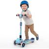 image:imageGotrax SK1 Foldable Electric Scooter for Kids 4 Full Body LED Light 90min Riding amp 5Mph Speed PushButton ThrottleampBattery Indicator 6 Wheelamp3 Adjustable Height 3 Wheel Escooter Gift PurpleBlue