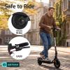 image:imageGotrax Electric Scooter for Adults Max 12 Mile Range amp 155Mph by 250W Motor 85 Front Air amp Rear Solid Tires Max Load 220lbs amp Big Display with Cruise Control Foldable EScooter EABS amp Drum BrakeBlack