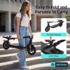 image:imageGotrax Electric Scooter for Adults Max 12 Mile Range amp 155Mph by 250W Motor 85 Front Air amp Rear Solid Tires Max Load 220lbs amp Big Display with Cruise Control Foldable EScooter EABS amp Drum BrakeBlack