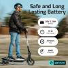 image:imageGotrax Electric Scooter for Adults Max 12 Mile Range amp 155Mph by 250W Motor 85 Front Air amp Rear Solid Tires Max Load 220lbs amp Big Display with Cruise Control Foldable EScooter EABS amp Drum BrakeBlack