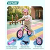 image:imageGotrax KS12 Balance Bike for 25 12 Toddlers Push Bike with LED Light Adjustable Seat amp Handlebar FlatFree Tires amp Easy Assembly Kids Bicycle Lightweight amp No Pedal Gift for Boys GirlsRose Pink