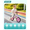 image:imageGotrax KS12 Balance Bike for 25 12 Toddlers Push Bike with LED Light Adjustable Seat amp Handlebar FlatFree Tires amp Easy Assembly Kids Bicycle Lightweight amp No Pedal Gift for Boys GirlsRose Pink