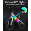 image:imageGotrax KS12 Balance Bike for 25 12 Toddlers Push Bike with LED Light Adjustable Seat amp Handlebar FlatFree Tires amp Easy Assembly Kids Bicycle Lightweight amp No Pedal Gift for Boys GirlsWhite