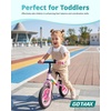 image:imageGotrax KS12 Balance Bike for 25 12 Toddlers Push Bike with LED Light Adjustable Seat amp Handlebar FlatFree Tires amp Easy Assembly Kids Bicycle Lightweight amp No Pedal Gift for Boys GirlsRose Pink