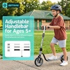 image:imageGotrax KS8 Kick Scooter for Kids 5 Large 8 Wheels and Height Adjustable Handlebar Sturdy Wide Deck amp Rear Brake Detachable for Easy Storage 2 Wheels Kids Scooter Gift for Boys amp GirlMatte Black