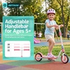 image:imageGotrax KS8 Kick Scooter for Kids 5 Large 8 Wheels and Height Adjustable Handlebar Sturdy Wide Deck amp Rear Brake Detachable for Easy Storage 2 Wheels Kids Scooter Gift for Boys amp GirlLight Pink