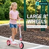 image:imageGotrax KS8 Kick Scooter for Kids 5 Large 8 Wheels and Height Adjustable Handlebar Sturdy Wide Deck amp Rear Brake Detachable for Easy Storage 2 Wheels Kids Scooter Gift for Boys amp GirlLight Pink