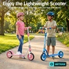 image:imageGotrax KS8 Kick Scooter for Kids 5 Large 8 Wheels and Height Adjustable Handlebar Sturdy Wide Deck amp Rear Brake Detachable for Easy Storage 2 Wheels Kids Scooter Gift for Boys amp GirlLight Pink