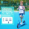 image:imageGotrax KS8 Kick Scooter for Kids 5 Large 8 Wheels and Height Adjustable Handlebar Sturdy Wide Deck amp Rear Brake Detachable for Easy Storage 2 Wheels Kids Scooter Gift for Boys amp GirlBlue