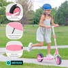 image:imageGotrax KS8 Kick Scooter for Kids 5 Large 8 Wheels and Height Adjustable Handlebar Sturdy Wide Deck amp Rear Brake Detachable for Easy Storage 2 Wheels Kids Scooter Gift for Boys amp GirlPink