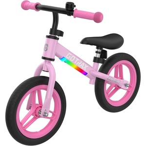 image:imageGotrax KS12 Balance Bike for 25 12 Toddlers Push Bike with LED Light Adjustable Seat amp Handlebar FlatFree Tires amp Easy Assembly Kids Bicycle Lightweight amp No Pedal Gift for Boys GirlsRose Pink